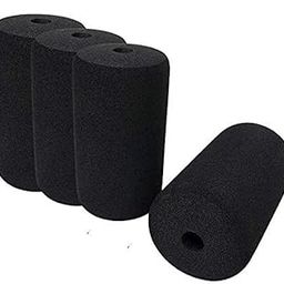 Generic Gym Machine Soft Rubber Foam Roller (Set of 4 Pcs) - Black - Foam Roller - Muscle Recovery & Injury Prevention-2