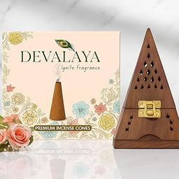 DECORITY DREAMS Incense Stick Holder | Dhoopbatti Holder | Incense Burner Lobandan | Temple Decoration | Incense Stick Stand |Fragrance Stand Holder | Mandir Item | Agarbatti Stand (Brown)-image-29