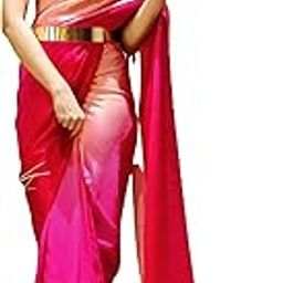 Women's Chiffon Georgette Ready To Wear saree With Unstitched Blouse Piece-picture-25