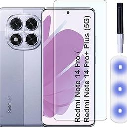 CEDO Redmi Note 14 Pro/Redmi Note 14 Pro+ Plus (5G) UV Tempered Glass | Screen Protector Full HD Quality UV Tempered Glass Edge to Edge Screen Coverage with Easy Installation Kit (Transparent)-23