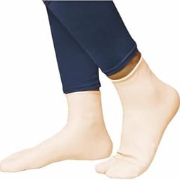 waterproof Rubber Socks, Anti Crack Gel Heel Ankle Length And Foot Protector Moisturizing Socks for Foot Care,Pain Relief for Men And Women (SKIN BROWN, LARGE)(1 PAIR)-image-45