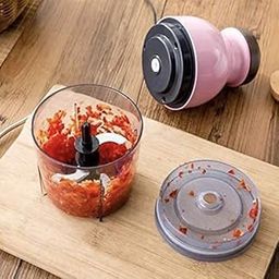 Dreamshop Mini Electric Juicer 220V Multipurpose Vegetable, Onion Chopper Kitchen Food Processor Meat Blenders & Grinder Capsule Cutter Quatre Crusher And Glass Bowl with Top Pushing-20