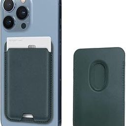 TYKEE Magsafe Wallet Vegan Leather Magnetic Card Holder - RFID Blocking for iPhone 15/14/13/12 Series-Forest Green-30