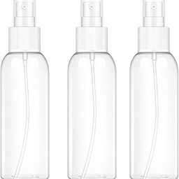 Transparent Empty Refillable Reusable Ultra Fine Mist Spray Bottle Atomizer, Mist Pump For Beauty, Personal Care, Face and Hair Moisturizing, Plants, Electronic Gadgets, Cleaning, Pack of 3-15