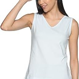 Eco-Friendly Women's Cotton Dual V Neck/Round Neck Tank Top-image-71