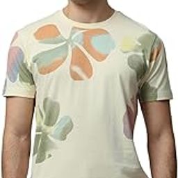 Off-White Floral Crew Neck T-Shirt-image-72
