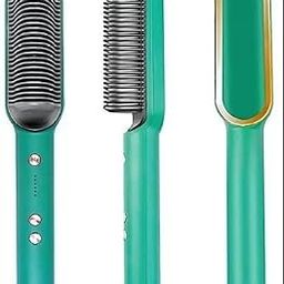 VIPREKHO Hair Electric 3 in 1 Comb Brush Ceramic Fast Hair Straightener For Women's Legend of Korra Hair Straightening Brush with LCD Screen, Temperature Control Display (Set of 1)-23
