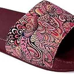 Printed Comfortable Women Slides | Anti Skid| Comfort Trendy Stylish Fashionable Daily Use Slippers/Slides for Women-picture-14