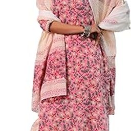 Blue Printed Cotton Straight Kurta With Salwar & Dupatta-image-2