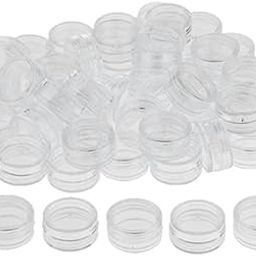MERISHOPP® 4x50 Pieces 3g PVCPot Jars Lotion Cream Sample Empty Container Clear|Health & Beauty | Natural & Alternative Remedies | Aromatherapy-image-5