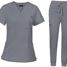 THE STYLE SUTRA 2xNursing Uniforms Scrub Set Nurse Top and Pants for Cosmetology Pet Groomer-image-21