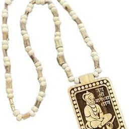 prabhu bhakti Shri Bageshwar Dham Tulsi Mala With Wooden Hanuman ji locket | Shri Bagheshwar Balaji Hanuman Ji Tulsi Mala Brown Beads For Men-picture-22