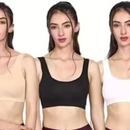 Women's Stylish Cotton Sports Bra | Regular Sports Bra |Comfort Fit-image-105