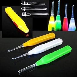 MALAN Cleaning Ear Care,Kid Baby Safe Led Flashlight Earpick Luminous Visible Ear Spoon (Set of 2)-image-24