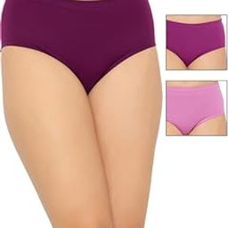 Women's Pack of 3 Cotton Low Waist Inner Elastic Hipster Panty in Multicolor-picture-52