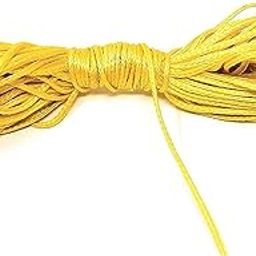 SKYWINS Yellow Silk Dhaga Thread for Evil Eye Protection 20 mt Religious peela Dhaga for Pooja Raksha Sutra Nazar Battu and Tabeez - Yellow-picture-22