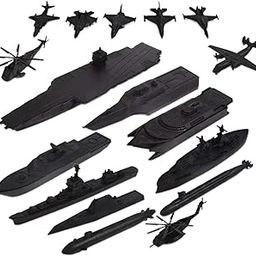 Enakshi (Label) Creations 17 Pieces Naval Ship Building Blocks Fun Gift for 14 Year and Up Kids Adult Black-5