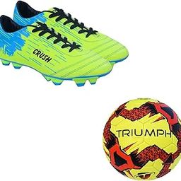 Football PVC Boss Yellow with Gowin Football Shoe Crush Green Cyan Size-6-image-38