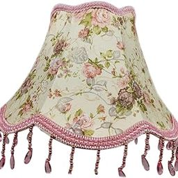 ATORSE Cloth Lamp Shade for Table Lamp, Floor Lamp Light Cover for Hall Hotel Study Pink Flower Print-image-34