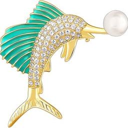 925 Silver Golden Mermaid Brooch For Him| Gifts for Men | With Certificate of Authenticity and 999 Stamp-picture-32