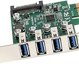 UniQMart Super Speed Low Profile Bracket 4Port USB3.0 PCI-E Express Card for Desktops-image-4