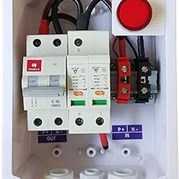Kenbrook Solar ACDB Single Phase Inbuilt AC MCB 32A, AC SPD 320V & Indicator 1kW - 7kW (1Ph 32A IND)-image-0