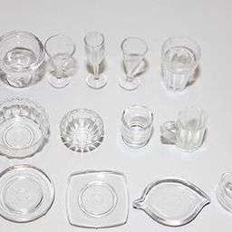 BHOOLU&GOOLU Plastic Dollhouse Miniature 13pc Plate Cup Dish Bowl Tableware Set (Multi Color)-image-74