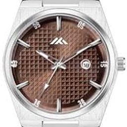 Latest Rich Date Chain Watch Analog Stainless Steel Belt Watch for Men-image-11