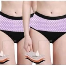 SKSTOREReusable Period Panties for Women S to 5XL Size | Leak Proof Protection for Periods | for Postpartum Bleeding |Vaginal Discharge |Net Period Panties for Women Pack of 2-image-0