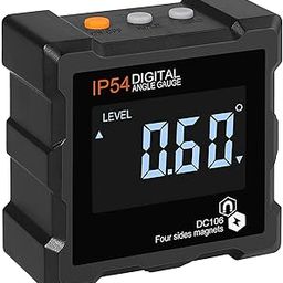 LABART Digital Angle Gauge, Finder Inclinometer with LCD Display 4 Sides Magnets Small Portable Easy to Use Plastic Measures for Table Saw Blades Woodworking Carpenter-image-105