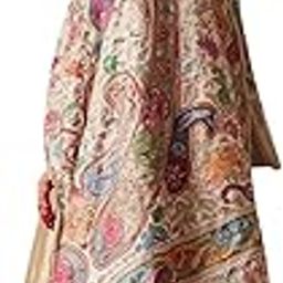 Women Naaz Fine Wool Fabric Pashmina Kalamkari Embroidered Shawl, Stole and Wrap, Sustainable and Natural Fabric, Heritage Kashmiri Pashmina(Size 40x80)-image-8