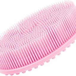 JUDEE Soft Silicone Body Scrubber Body Silicone Scrubber Brush Silicone Body Wash Scrubber for Skin Exfoliation,Silicone Baby Bath Scrubber Baby Bath Brush (Bath Brush)-image-89