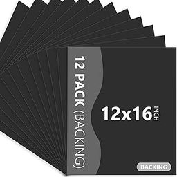 Somime 12 Pack Backing Boards Only - 12x16 Uncut Black Mats Matboards, Acid Free Backerboards, Ideal for Photos/Pictures/Prints/Frames/Arts-image-99
