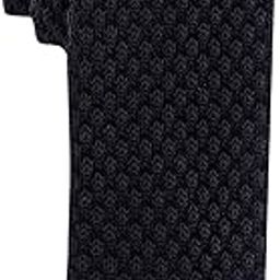 First Solid Black Knitted Necktie for Men-image-54