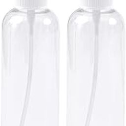 PHARCOS Plastic Pump Bottle With Mist Spray Collar Lid, Leak-proof, Reusable Container for Liquid Soap, Hand Wash, Shampoo, Gel, Oil & Sanitizers - 200 Ml, Transparent (Pack of 2)-image-21
