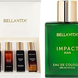 Bella Vita Luxury Man 4 x 20 ml with KLUB OUD CEO G.O.A.T Woody Citrusy IMPACT MAN Eau De Cologne Perfume-image-62