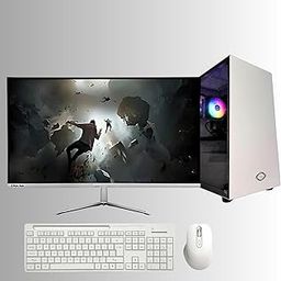 CHIST Gaming Desktop PC, Core i5-9400 4.40 GHz, 16GB RAM, 1TB NVME SSD, 24-ICH IPS Monitor, Keyboard &Mouse, WiFi& Bluetooth, Windows 11 Pro (White)-15