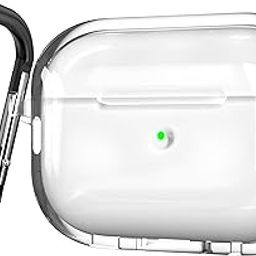 skysia Transparent Case for Airpods Pro 2 – Clear Soft Silicone Protective Cover with Keychain, Shockproof, Anti-Yellowing, LED Visible, Wireless Charging Support (Pack of 1)-image-98
