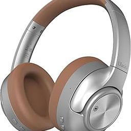 Active Noise Cancelling Headphones: Hybrid Bluetooth Headphones Over Ear with HiFi Audio - Wireless Headset 60H Playtime for Android Bluetooth Devices (Silver)-image-81