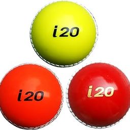 UG ULTIMATE GOAL Sports i20 Ball Cricket Practice| Synthetic - Wind- Swing Drill - Rubber Ball for Kids, Youth Adult|Indoor & Outdoor -125-130gm (Colour May Vary, Pack of 3)-image-46