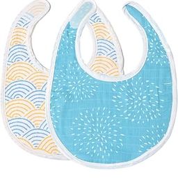 TIDY SLEEP Muslin Pure Cotton 3 Layer Baby Bibs, Ultra Soft Skin Friendly Pure Cotton Baby Bibs Assorted Colour-20