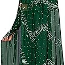 Elegant Chiffon Dupatta with Stone Work & Lace Border-image-0