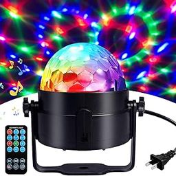 COIDEA Disco Ball Party Lights Sound Activated Stage Light Show (with Remote)-30
