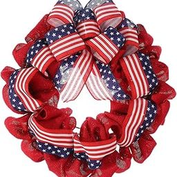 STYLEHEAVEN Patriotic Wreath Front Door Farmhouse Fireplace 4TH of July Independence Day|Home & Garden|Home D?©cor|Floral D?©cor-image-27