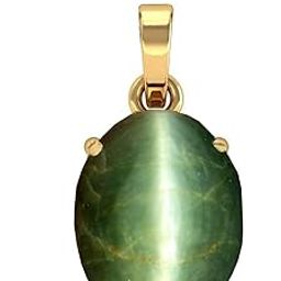 7.55 Carat -8.25 Ratti Cat's Eye Pendant/Locket (LEHSUNIA Stone Panchadhatu Pendant) Top AA++ Quality Gemstone-image-42