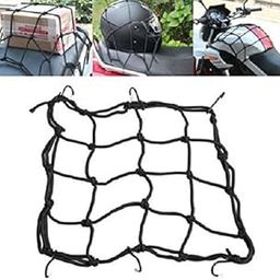 Bike Fuel tank, Seat,Carrier Helmets Bungee Cord Cargo Net (40 *40 CM) Universal Luggage Holder-Strong & Elastic Mesh Soft Rope Straps for Holding Bags,Box on Bikes, Scooter, Cycle, Cars [Water Proof]-27