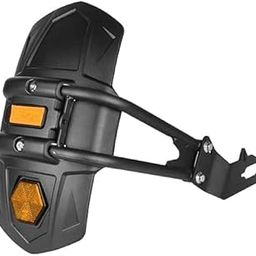 BIKE AUTO ACCESSORIES Universal Tyre Hugger with Reflectors Rear Mudguard Reflective Splash Guard Compatible with Bikes Motorcycles (Black)-10