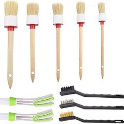 Purezo 10 Pieces Car Washing Cleaning Duster Brush, Car Detailing Brush Kit for Car A/C Vents/Blinds/Keyboard/Wheels/Interior/Exterior/Air Conditioner-image-66