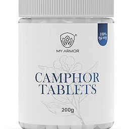 MY ARMOR Camphor Tablet for Pooja Original, kapur karpooram for Arti, Havan, Meditation, (200 gm)-image-37