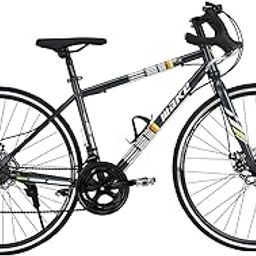 Make 700C Road Bike | 14-Speed Shimano Gear System | Dual Disc Brakes | Lightweight Alloy Rims | Durable 18-Inch Steel Frame | Unisex Bicycle for Sports & Fitness | Easy Assembly, Sleek Black Design-23